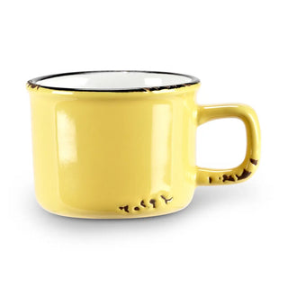 3oz Enamel Look Stoneware Espresso Mug - Choose Color