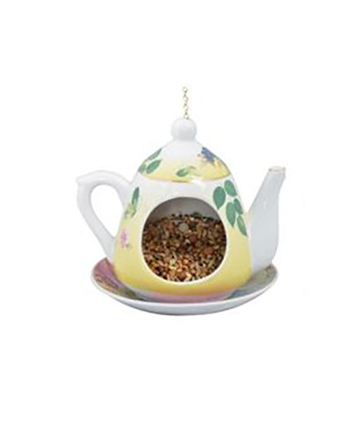 Pretty Teapot Bird Feeder - Choose Your Favorite Color