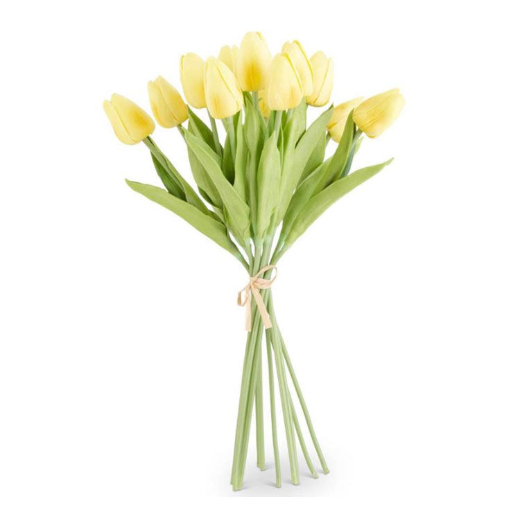 Real Touch Yellow Tulip Bunch