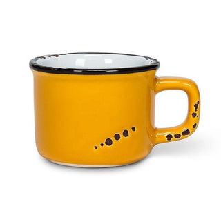 8oz Enamel Look Stoneware Espresso Mug - Choose Color