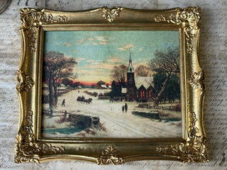 Yesterdays Winter Framed Canvas - 12.5 x 10.5