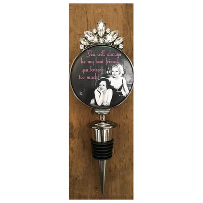 Girlfriends Rhinestone Bottle Stopper Collection - Choose Your Favorite