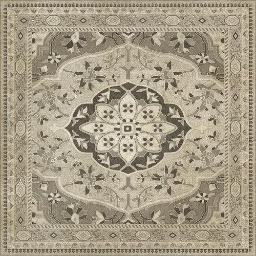 Persian Bazaar Farahan Mahtab Vinyl Floor Cloth - Choose Size