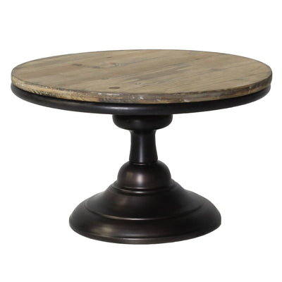 Camden Wood and Metal Pedestal Riser