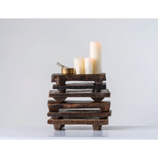Rustic Wooden Riser