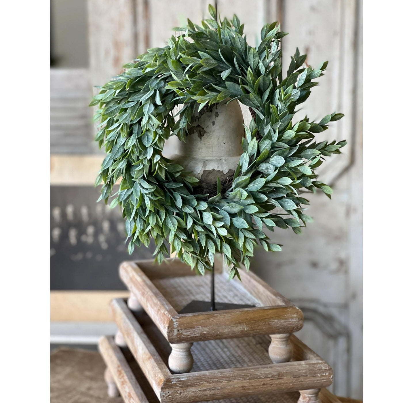 Rain Washed Candle Ring Wreath
