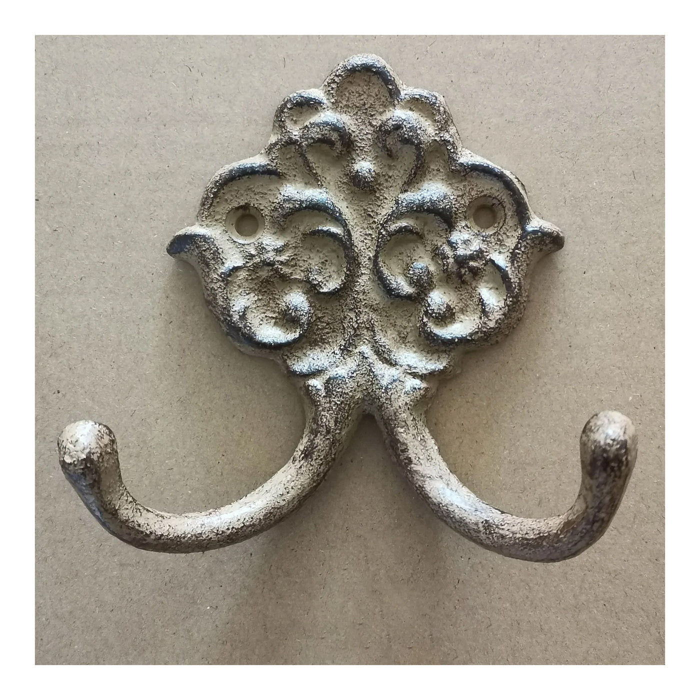 Antiqued Cast Iron Wall Hook – Cotton & Crete