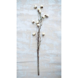 Faux Cream Pod Stem