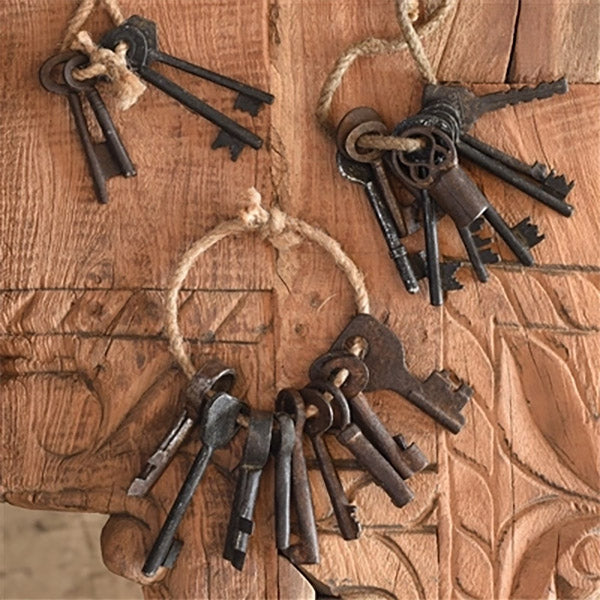 Found Set of 10 Salvaged Iron Keys