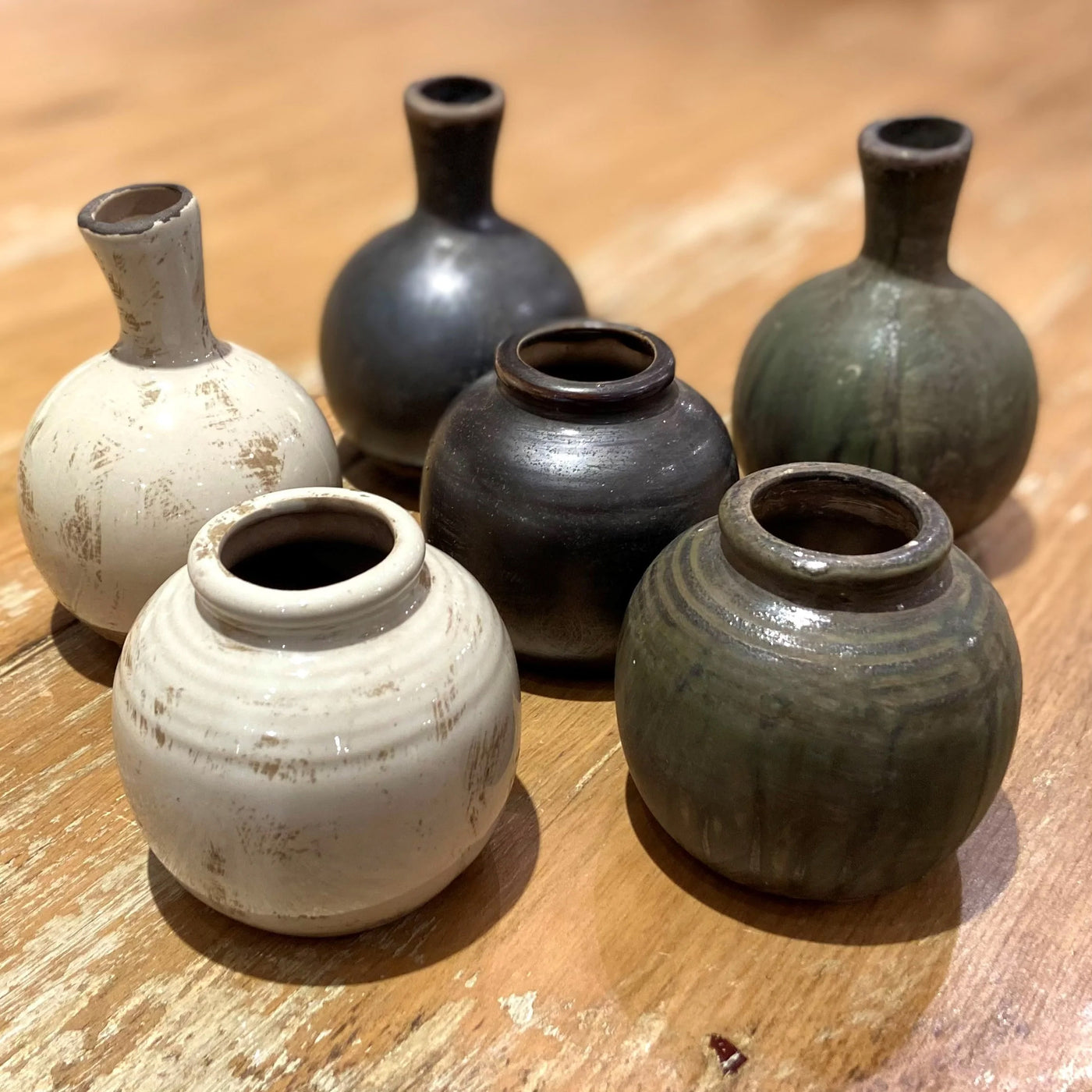 Set of 6 Bistro Bud Vases