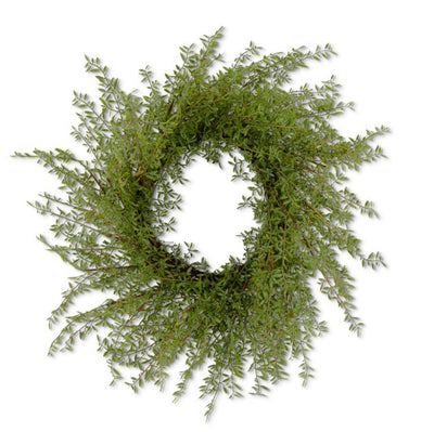 28 Inch Real Touch Myrtle Leaf Wreath