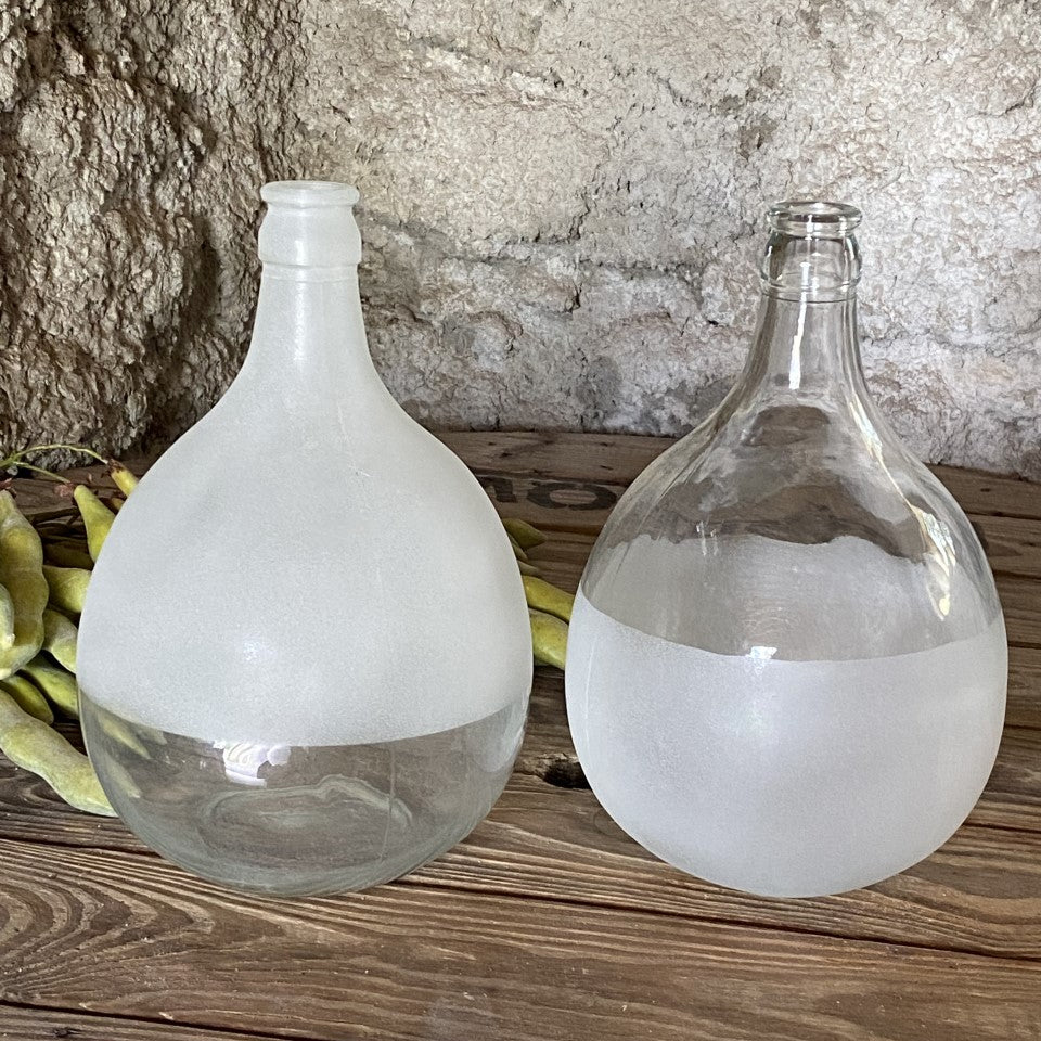 Half Frosted Demijohn - Choose Upper or Lower Frost