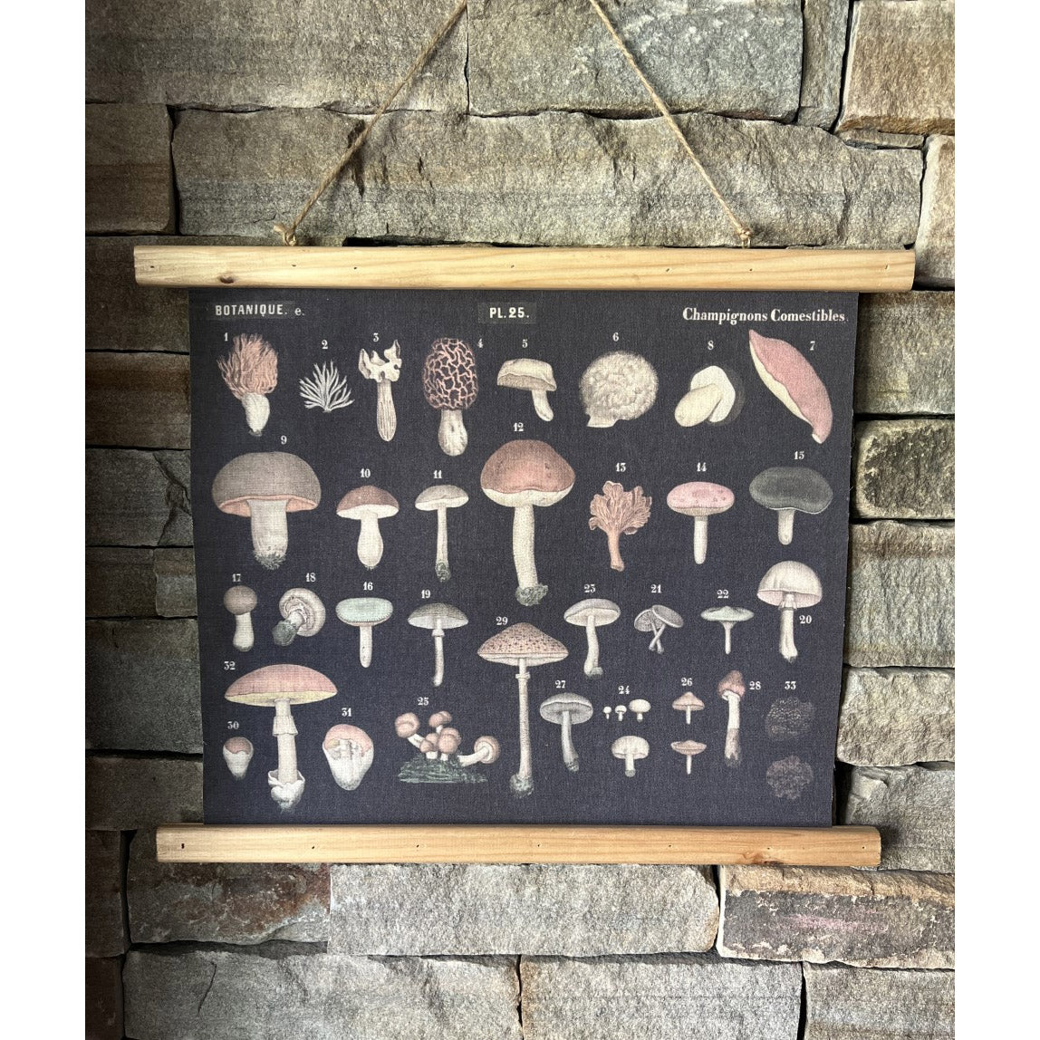 Mushroom Scroll Wall Decor