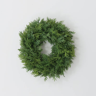 12" Real Touch Cedar Wreath