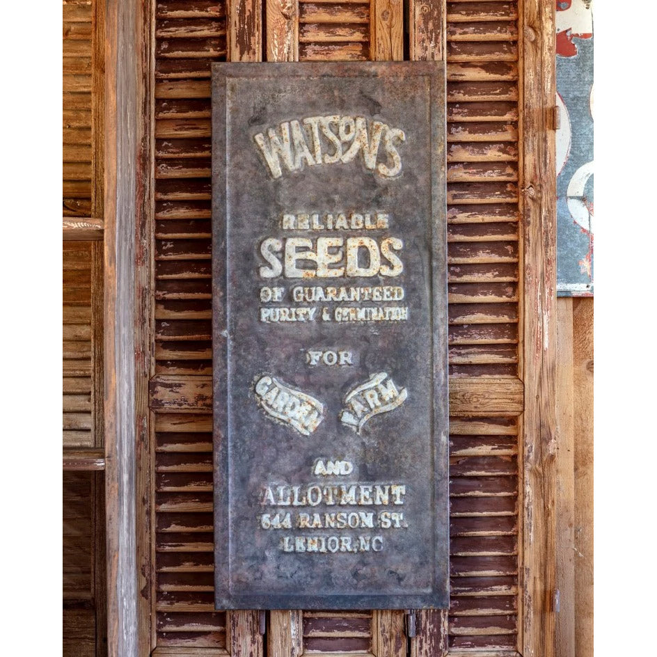 Vintage Style Seed Advertising Sign