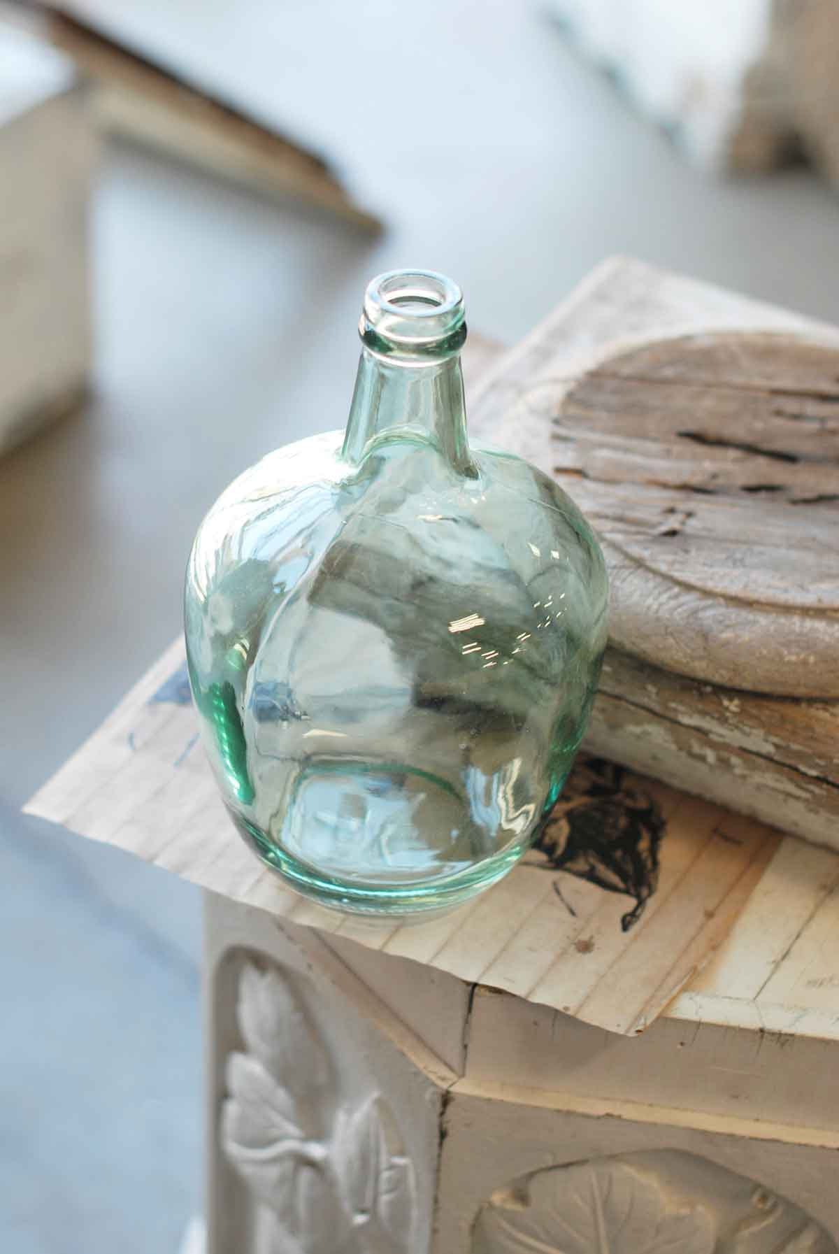 Demijohn Blush Blue Bottle 10"