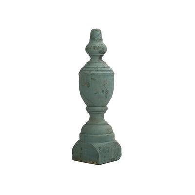 21" Large Rustic Finial with Patina Finish