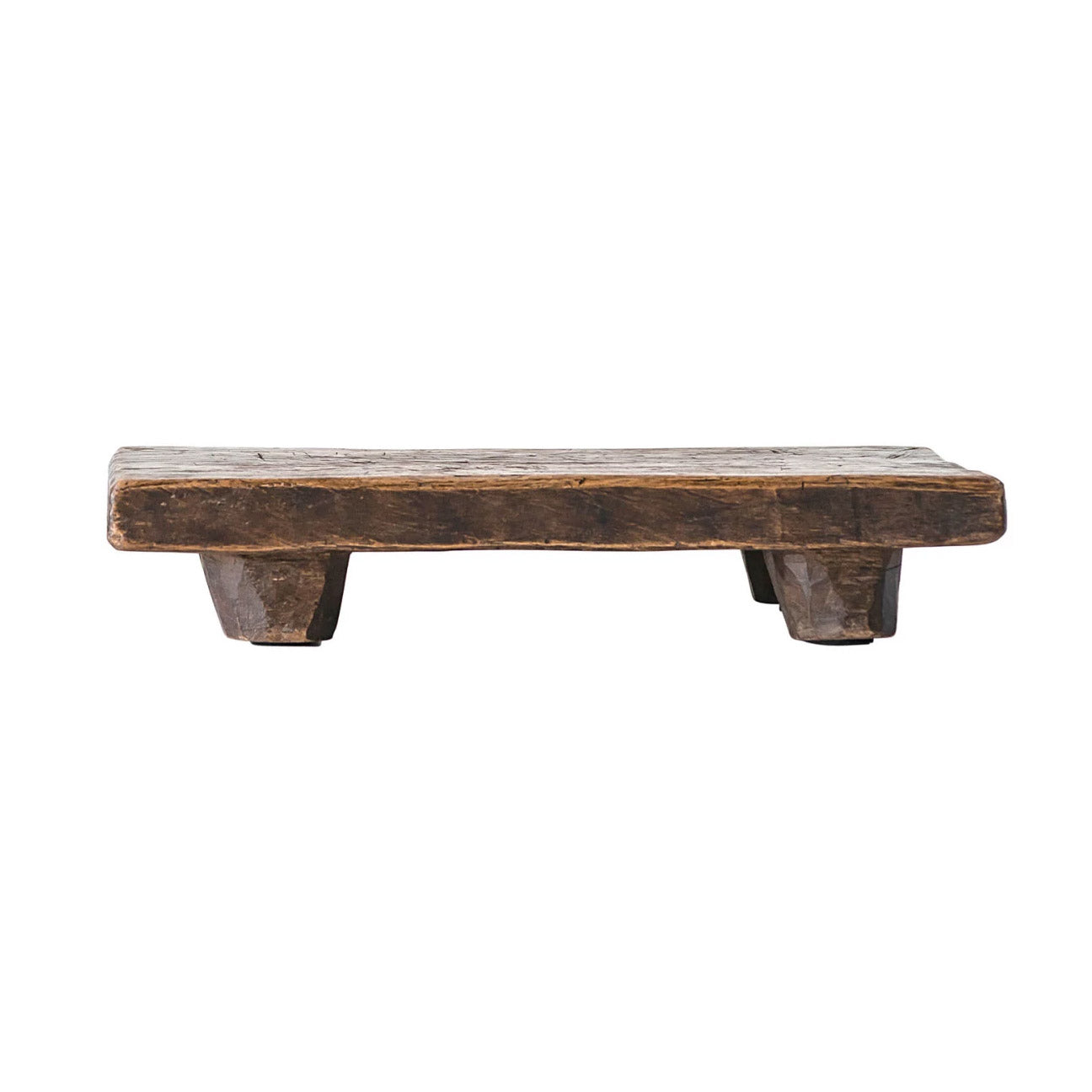Enhance Your Culinary Experience: Rustic White Wood Riser with