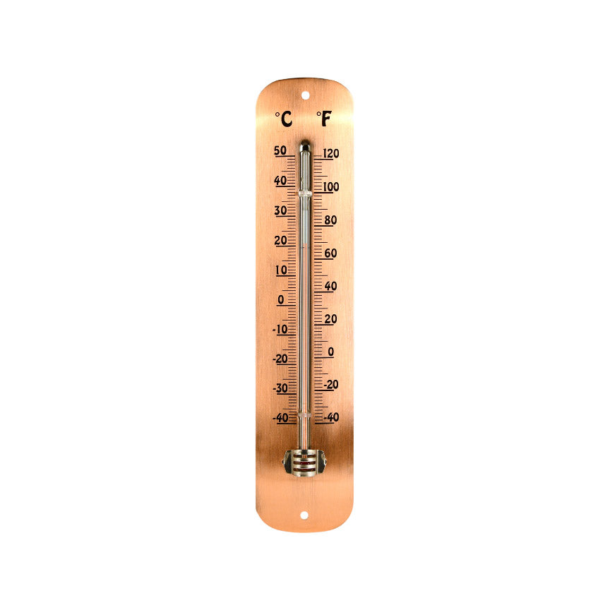 Copper Plated Wall Thermometer