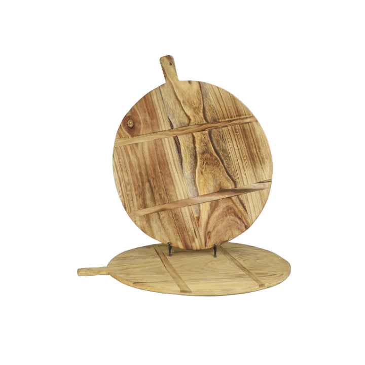 Vintage Style Wooden Round Shaped Bread Board