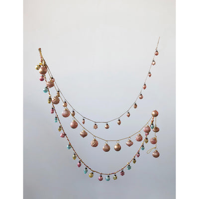 Mercury Glass Garland Pink and Gold Finish