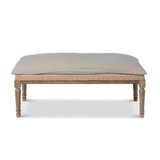 Distressed Oak Pillow Bench