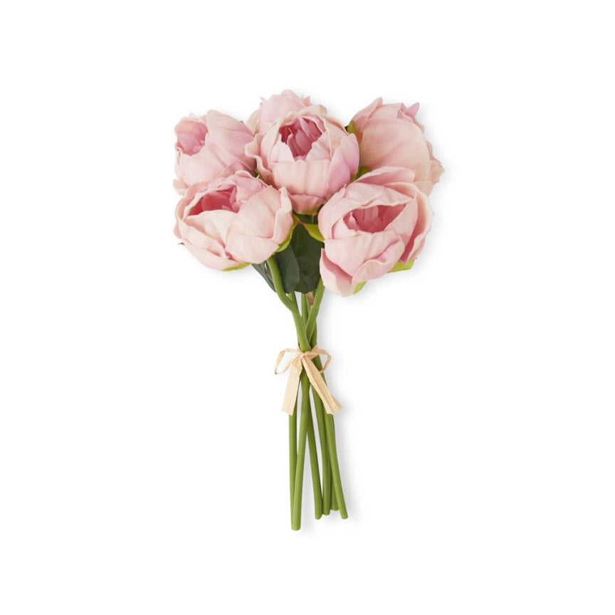12" Real Touch Peony Bundle - Pink