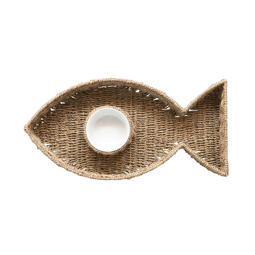 Seagrass Fish Chip and Dip Set