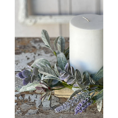 Lavender and Lilac Candle Ring