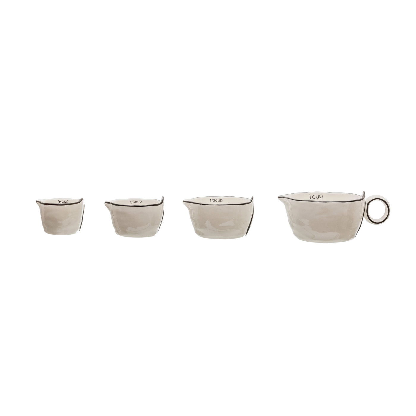 Stoneware Measuring Cups Set of 4