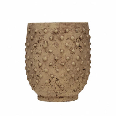 Rustic Hobnail Sandstone Planter Vase