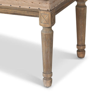 Distressed Oak Pillow Bench