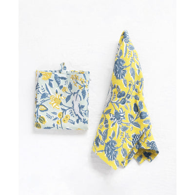 Set of 2 Floral Patterned Tea Towels
