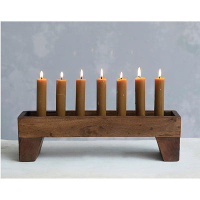 Reclaimed Wood and Metal Candle Holder