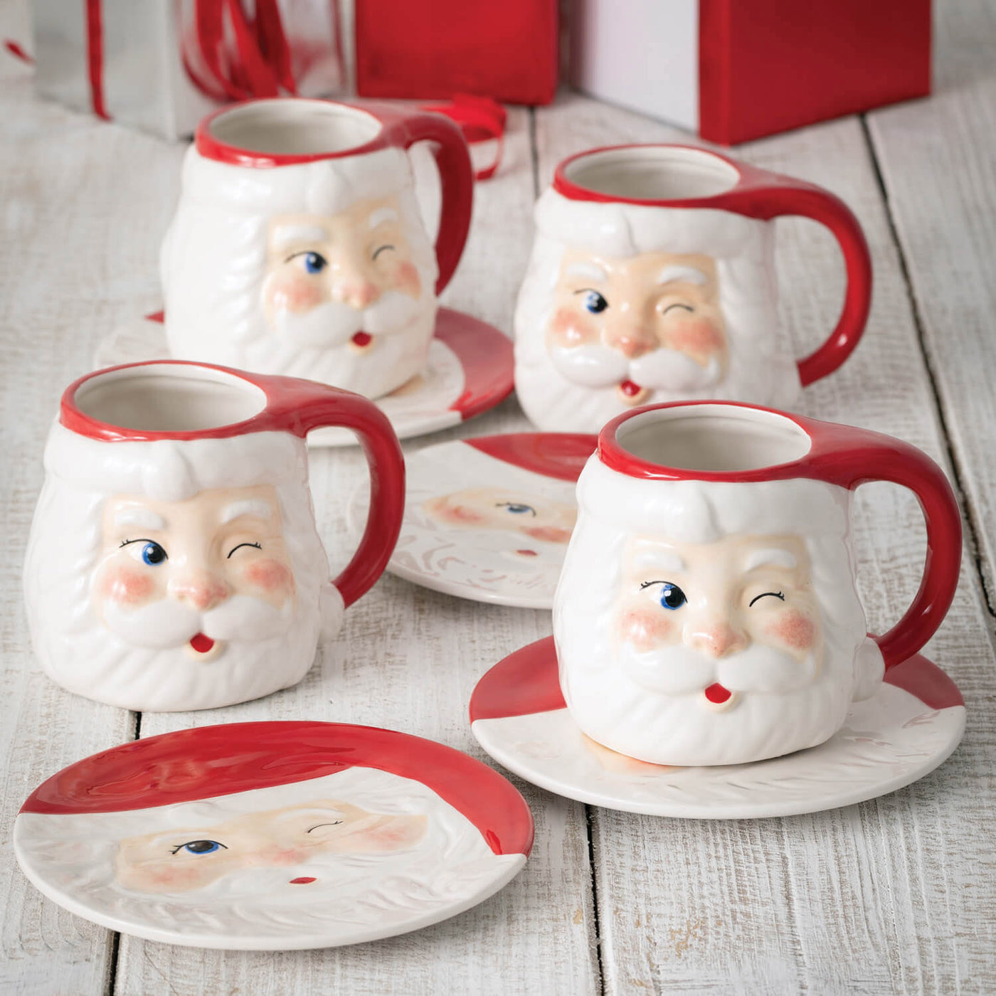 Winking Santa Mug