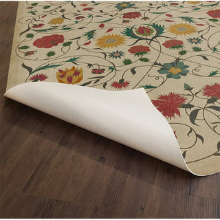 Williamsburg Vintage Vinyl Floor Cloth - Abigail - Choose Size