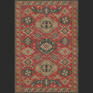 Williamsburg Vintage Vinyl Floor Cloth - All Spice - Choose Size