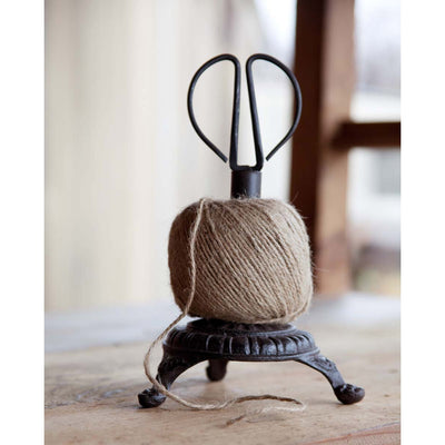 Cast Iron Twine Holder with Snips