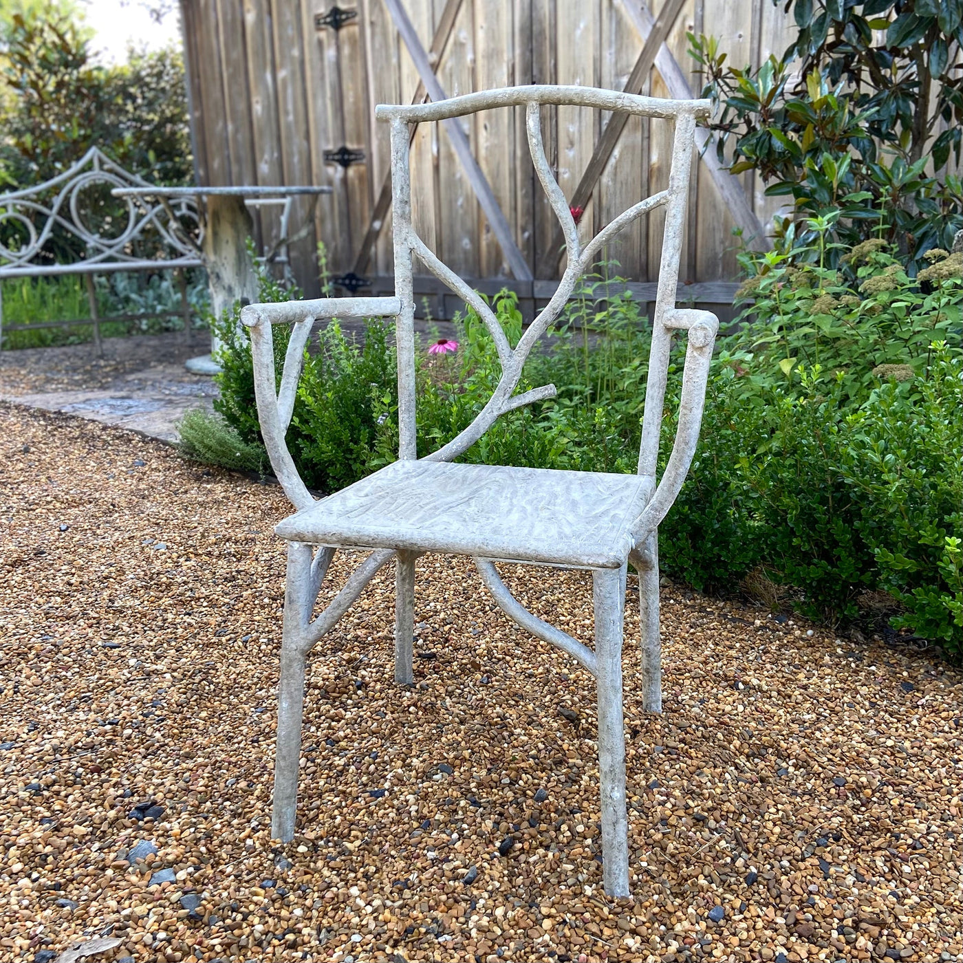Faux Bois Garden Arm Chair