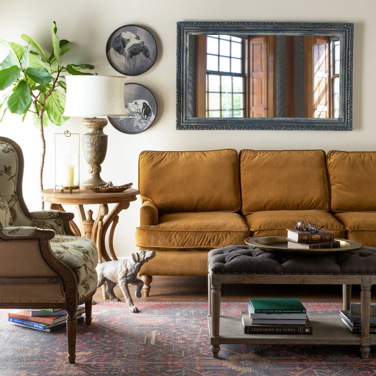 Carlisle Copper Velvet Upholstered Sofa
