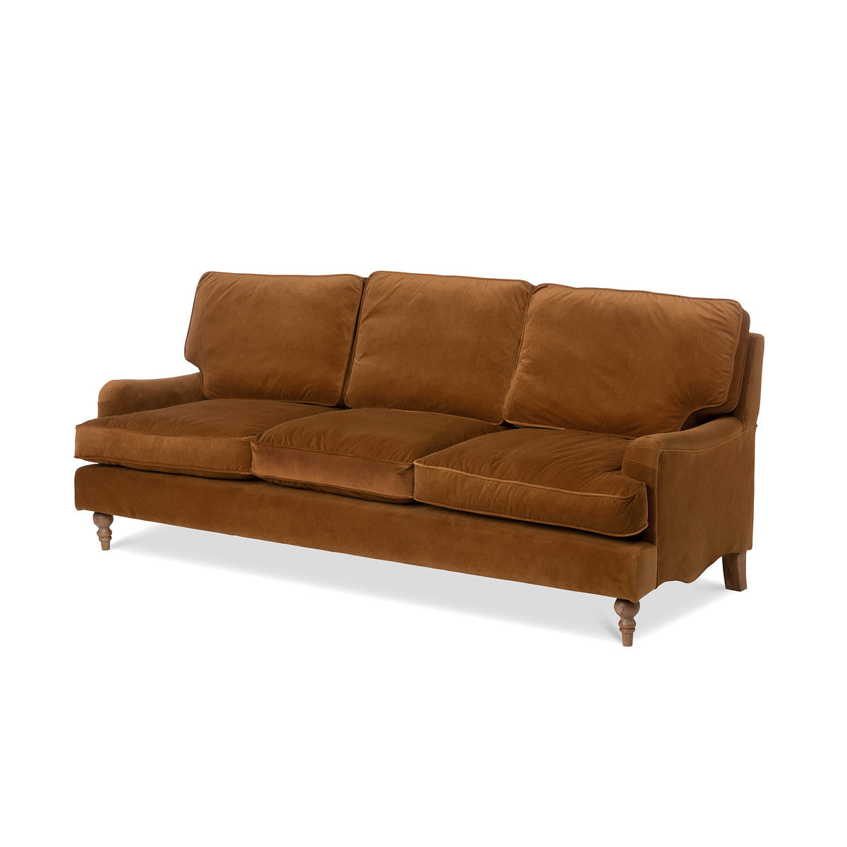 Carlisle Copper Velvet Upholstered Sofa