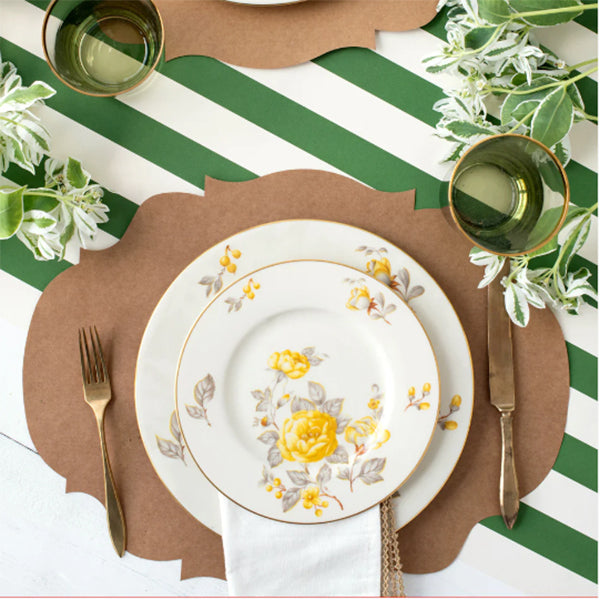 Die-Cut Kraft French Frame Placemats