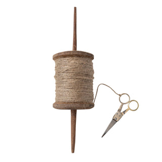 Found Spool with Scissors and Twine