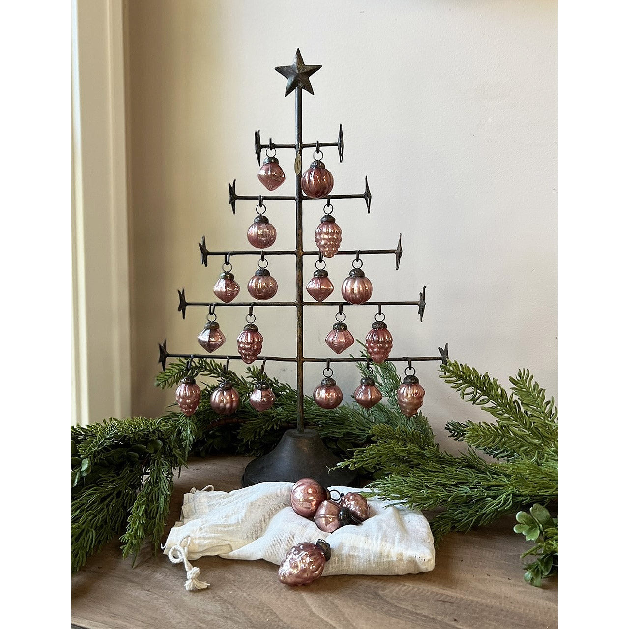 Metal Christmas Ornament Display Tree