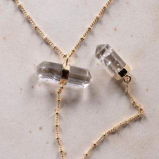 Bijou White Crystal Necklace